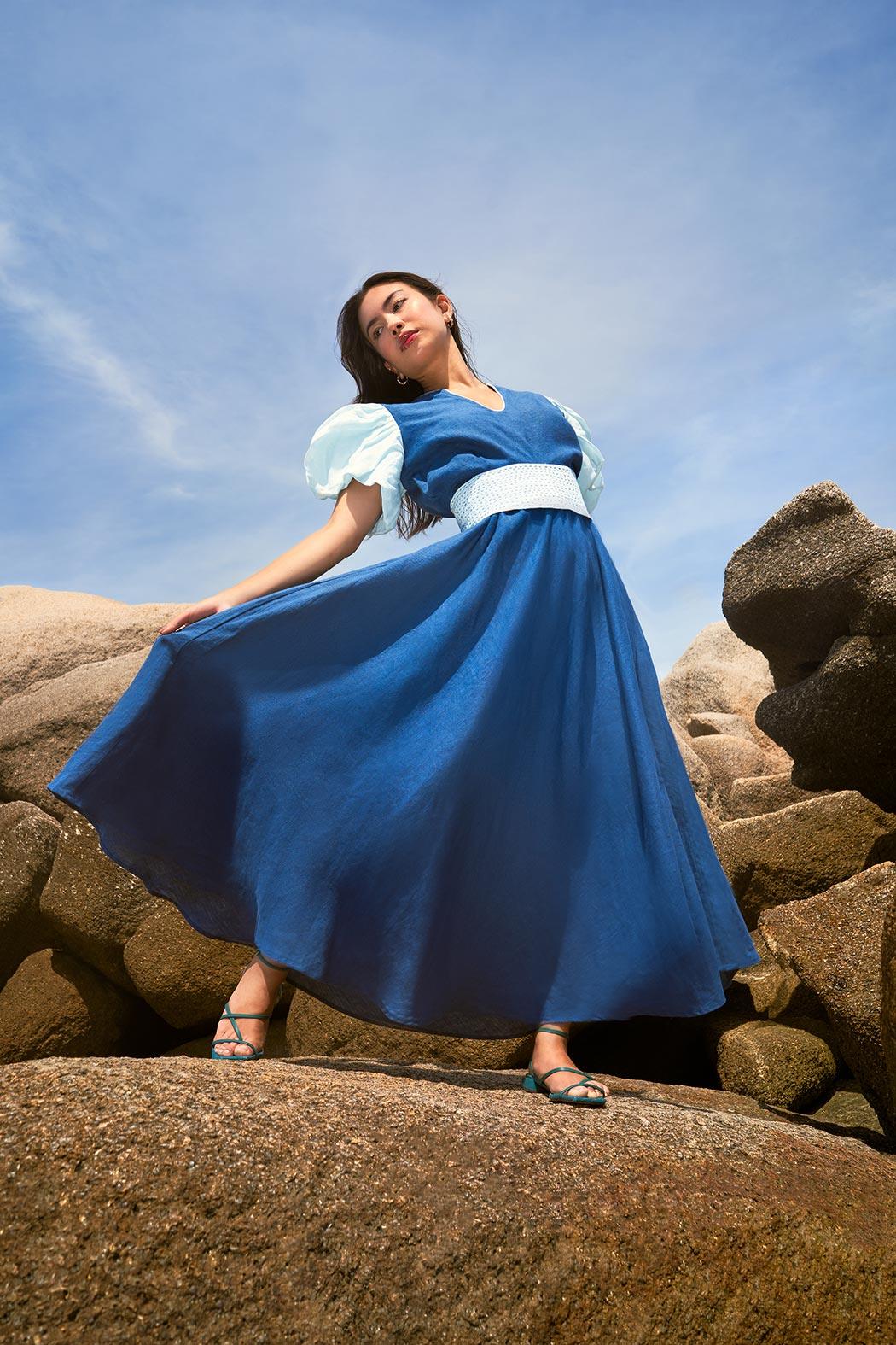 Alaya Linen Dress - Hess