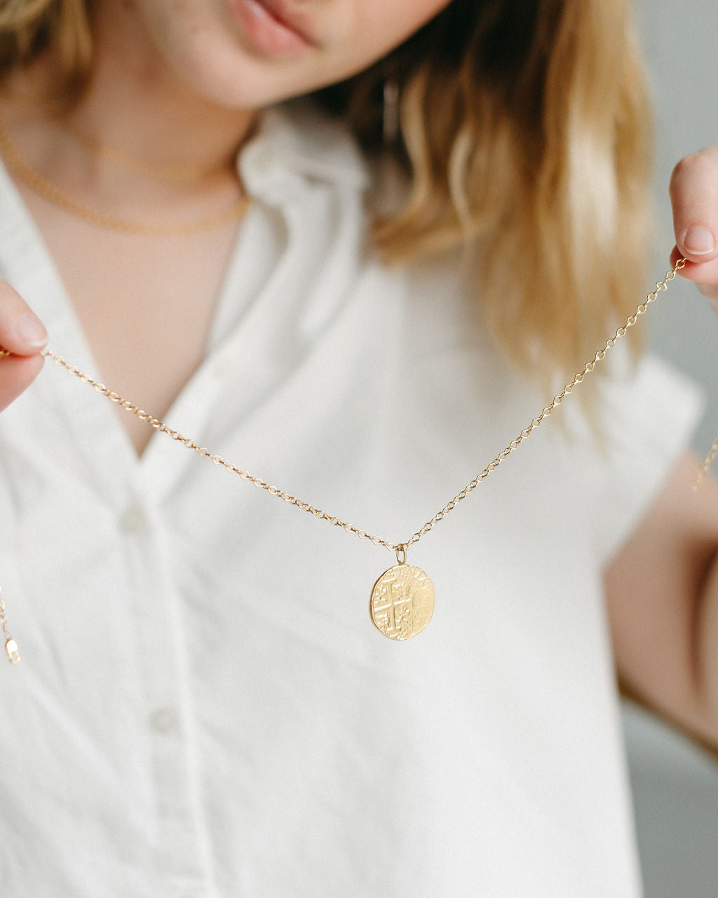 Holly Coin Pendant