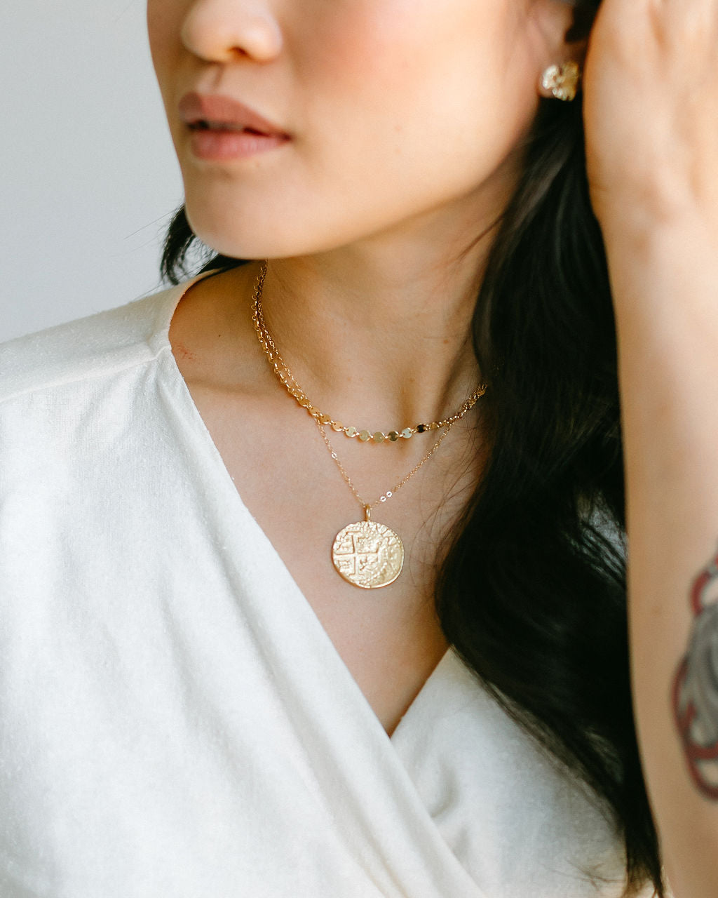 Holly Coin Pendant