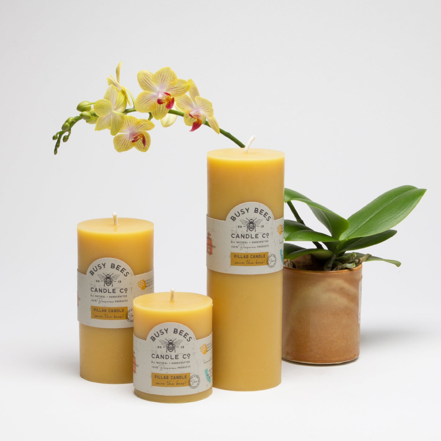 Set of 3" pillar candles