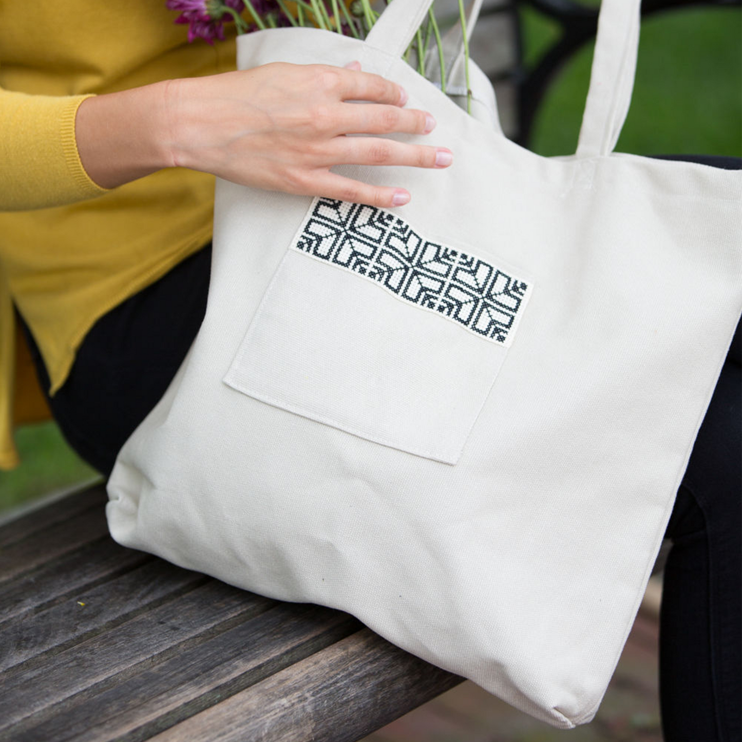 Sabah Market Tote - Cream