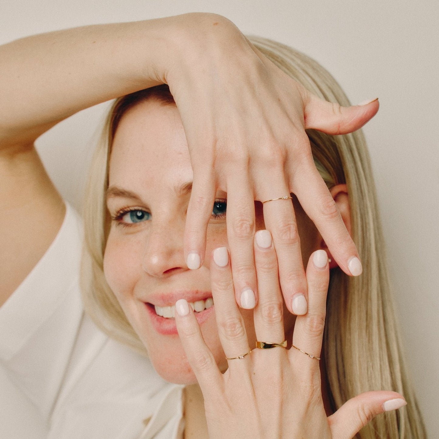 Elsa CZ 14k Solid Gold Baguette Ring