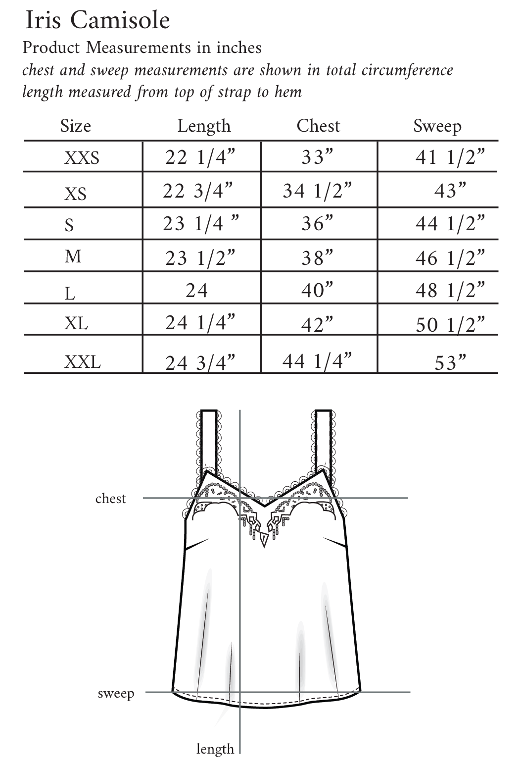 Iris Camisole in Black