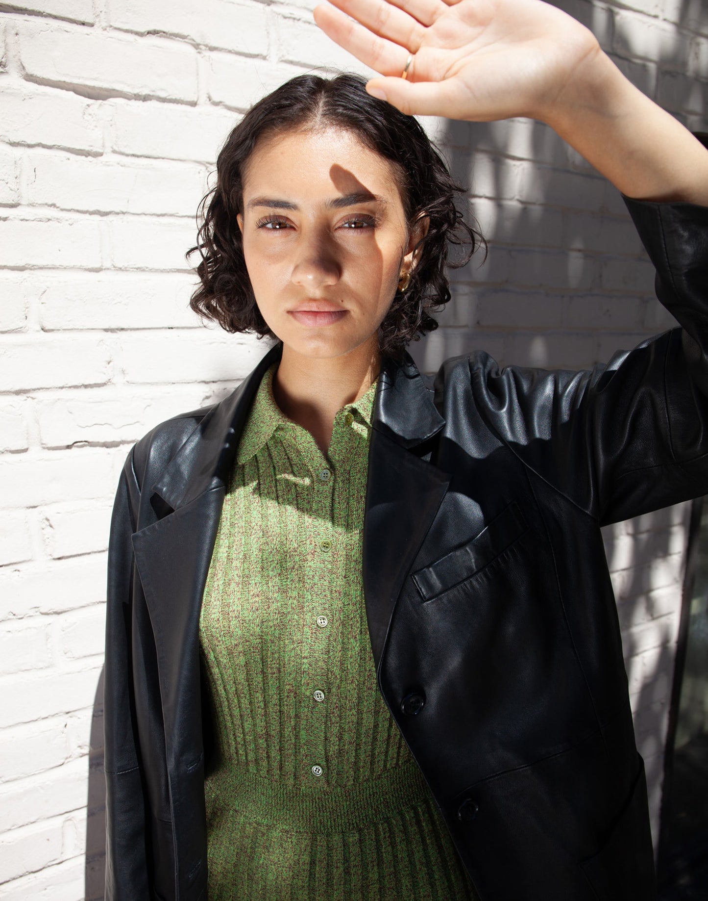 Deadstock Leather Blazer