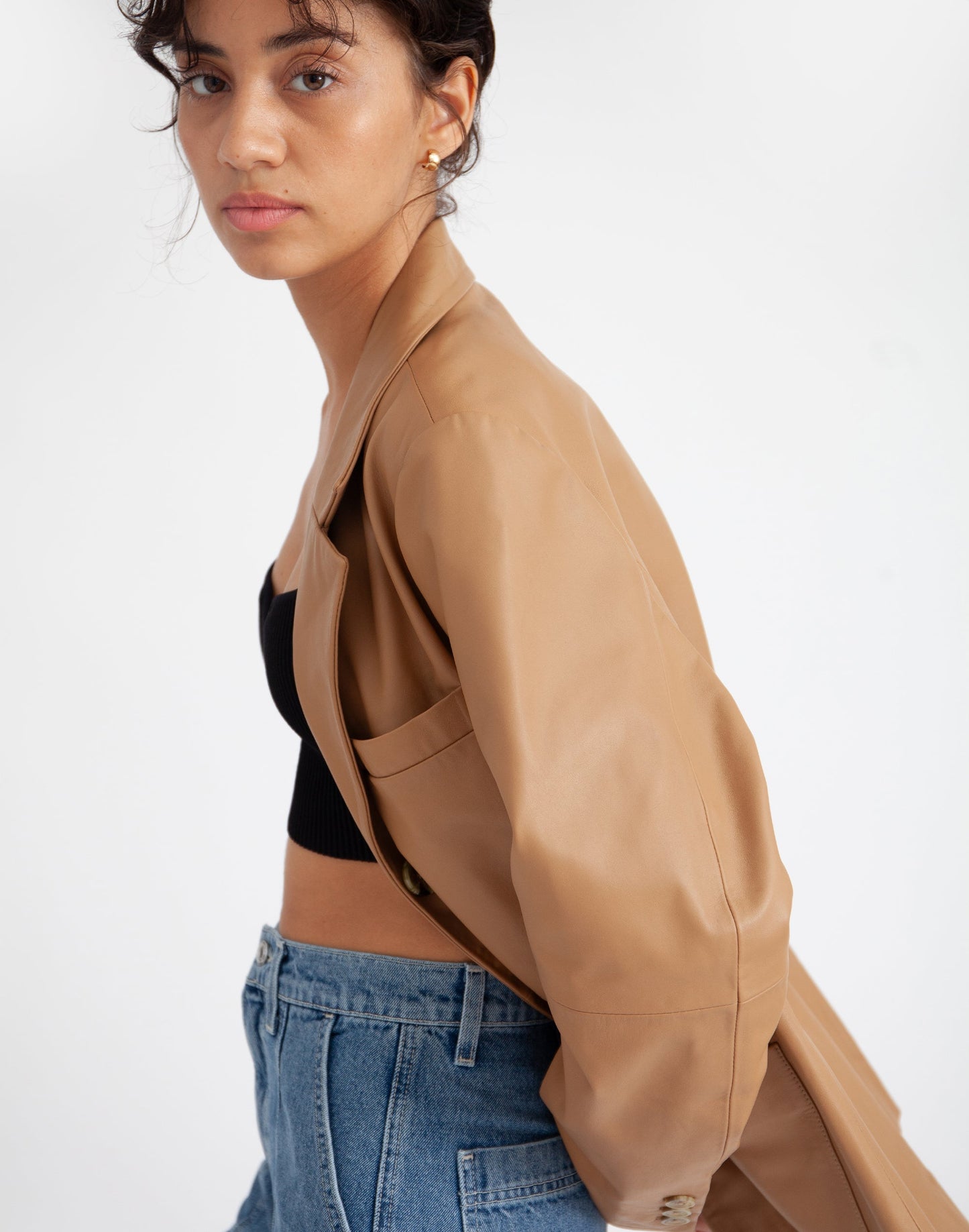 Deadstock Leather Blazer