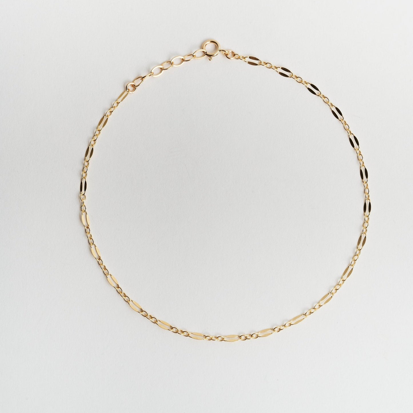 Luna Sequin Gold Chain Choker Necklace