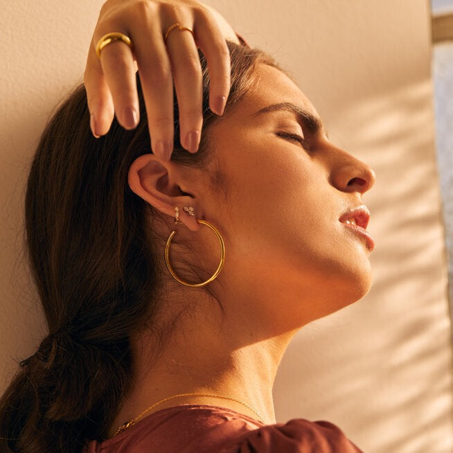 Trio Cluster Opal Stud Earrings