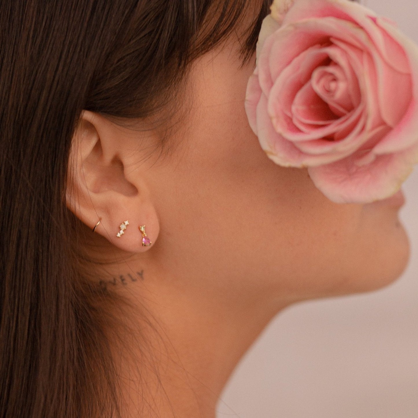 Asia Opal Stud Earrings