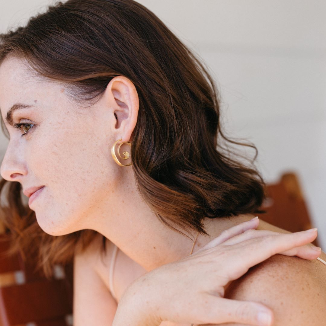 Cynthia Spiral Earrings