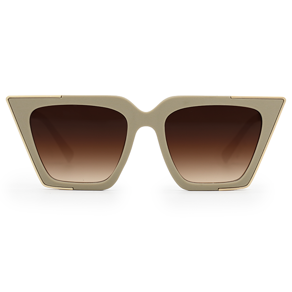 The CEO - Black Faded Black Lens Cateye Sunglasses