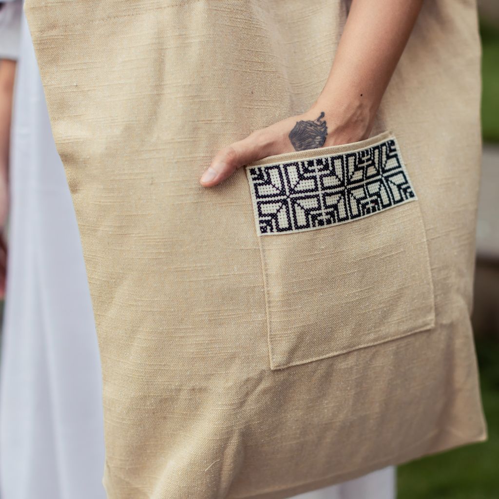 Sabah Market Tote - Cream