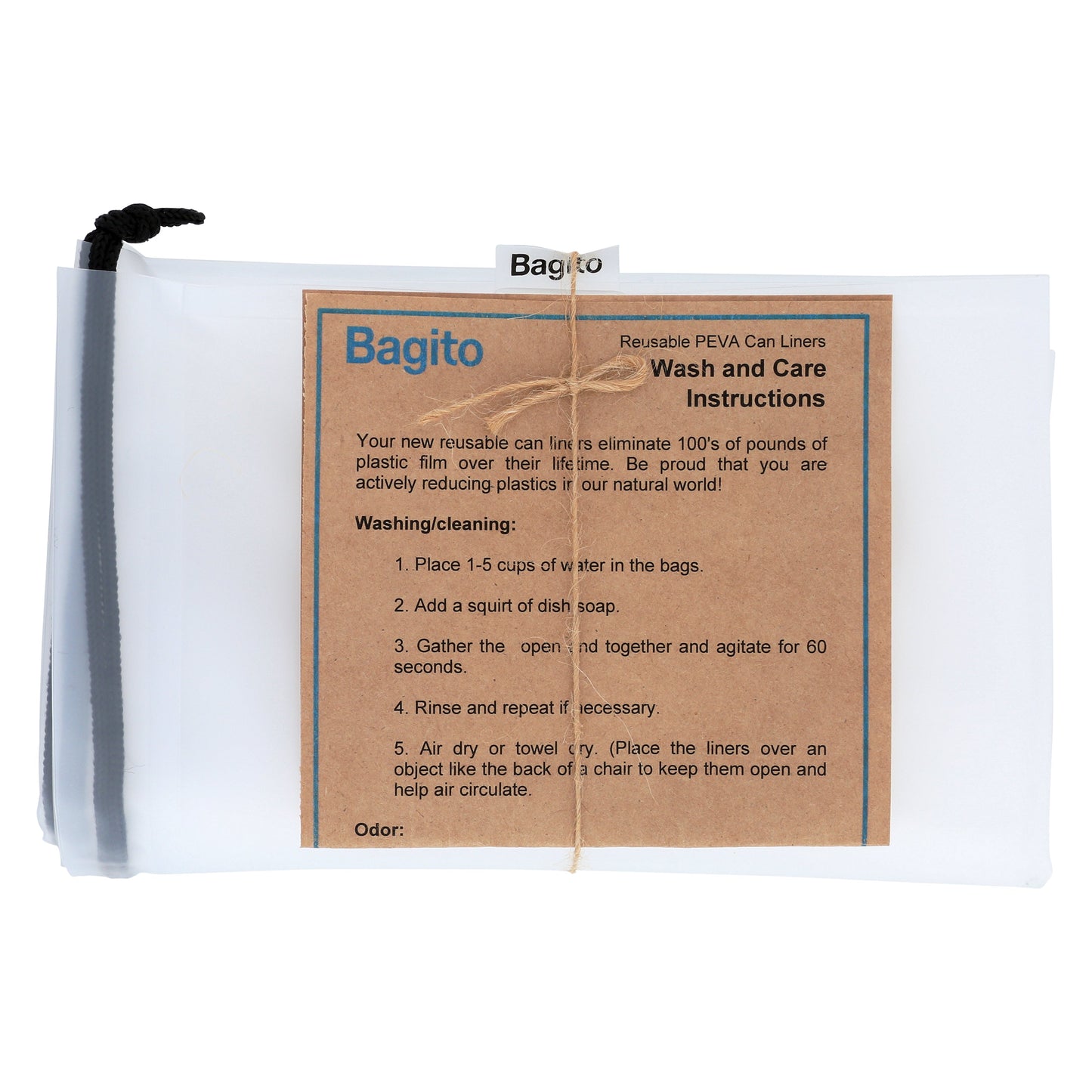 Reusable PEVA Can Liners - Set of 5