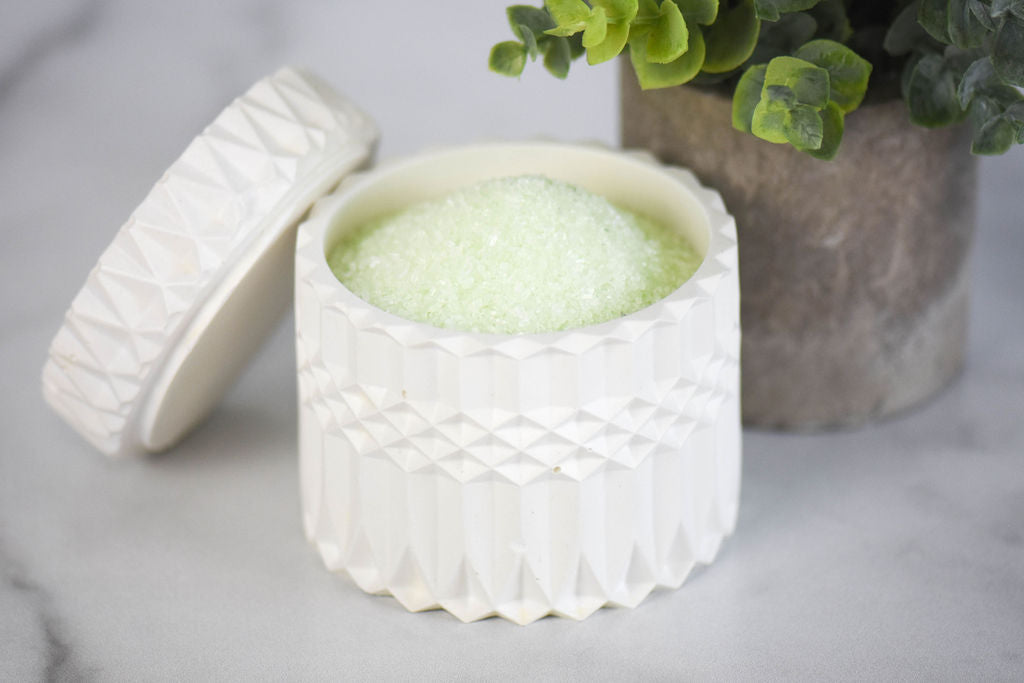 Muscle Soak Bath Salts Shower Scrub and Foot Soak w/300mg Patented Formula CBD