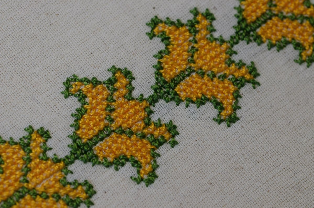 Cauliflower Tatreez Tea Towel