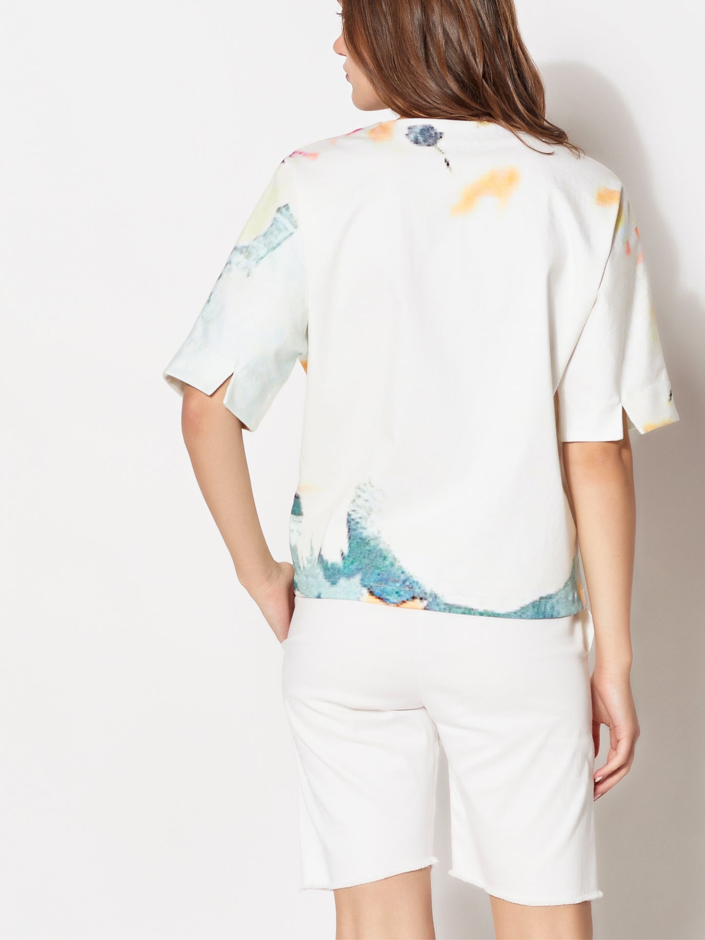 Sustainable Organic Cypress Oversized Abstract Tee