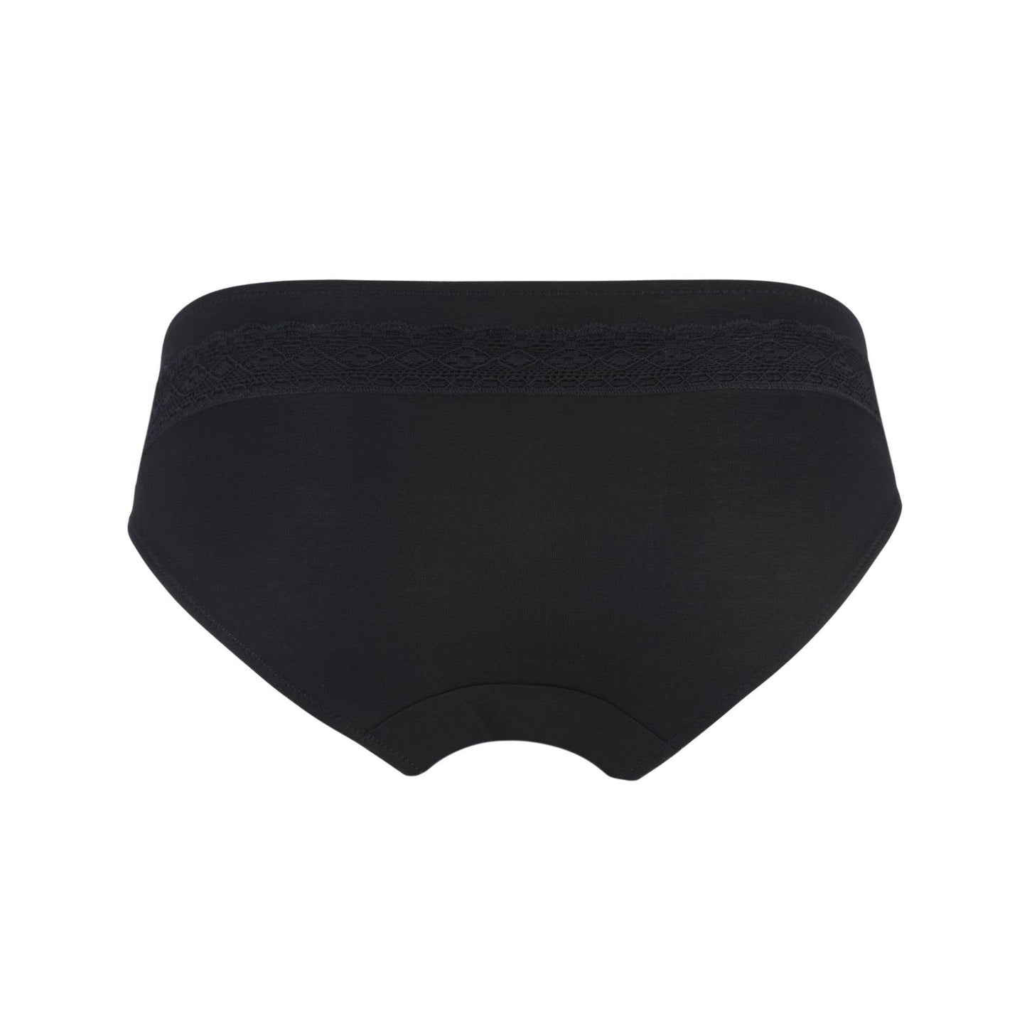 Champange - Silk & Organic Cotton Brief in Black - Juliemay Lingerie