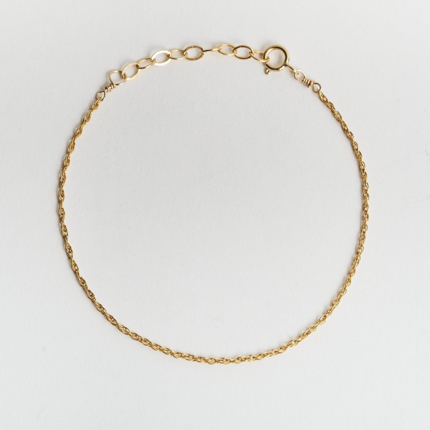 Rope Gold Chain Bracelet