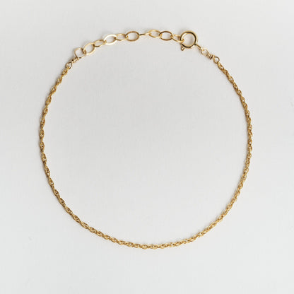 Rope Gold Chain Bracelet