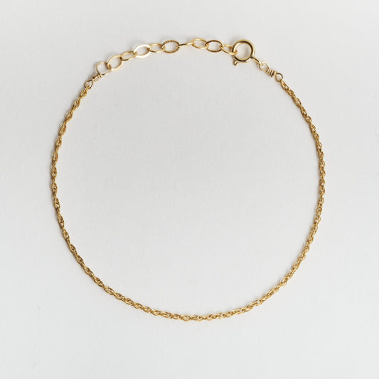 Rope Gold Chain Bracelet
