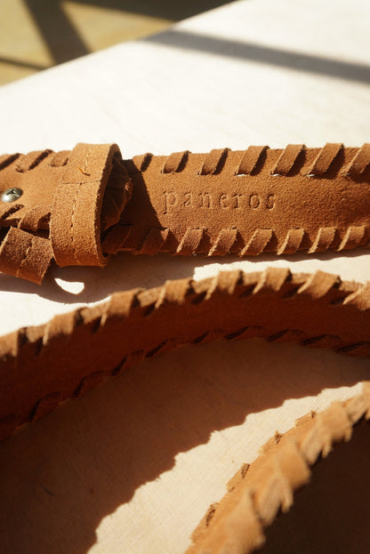 Phoenix Braided Belt in Caramel