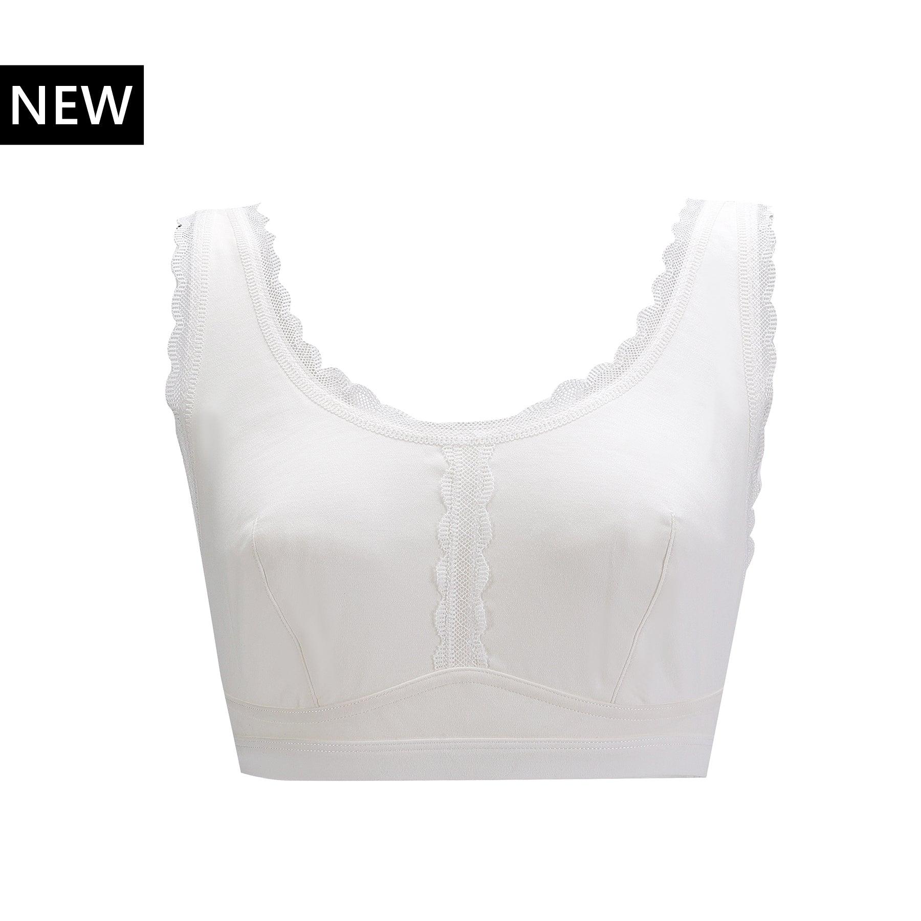 Georgia - Silk Back Support Full Coverage Wireless Organic Cotton Bra - Juliemay Lingerie