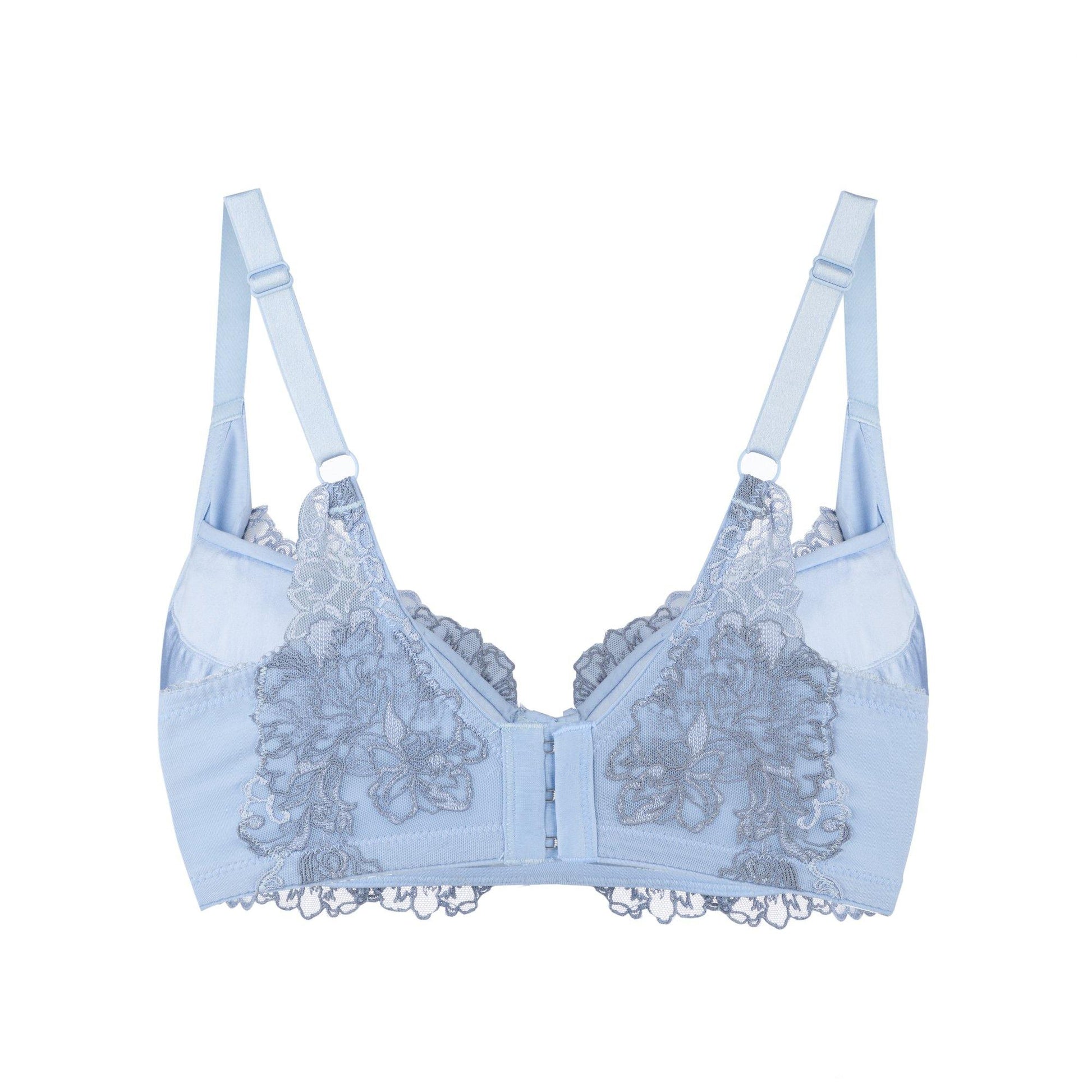 Ashley Embroidery Silk & Organic Cotton Supportive Bra - Juliemay Lingerie