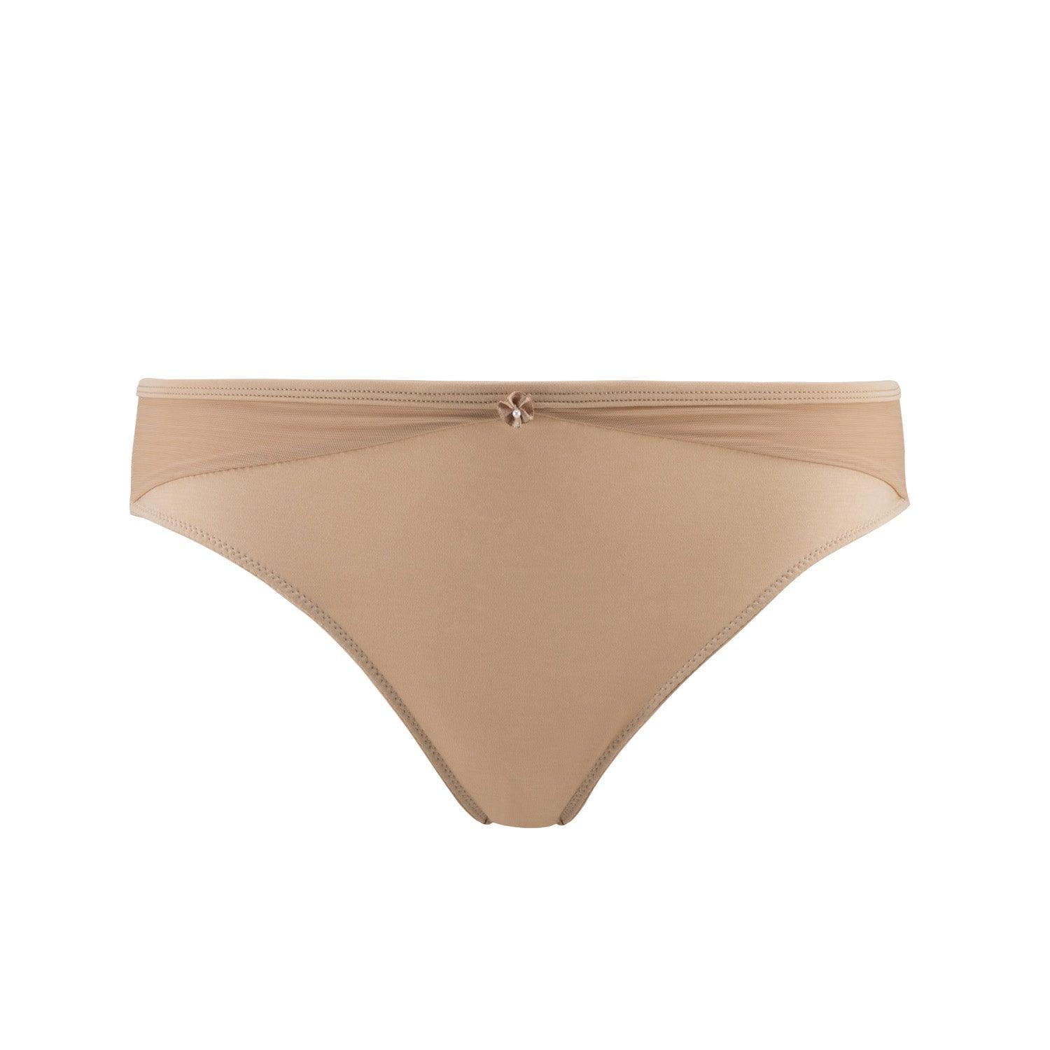 Hope - Silk & Organic Cotton Brief in Skin Tone Colours - Juliemay Lingerie