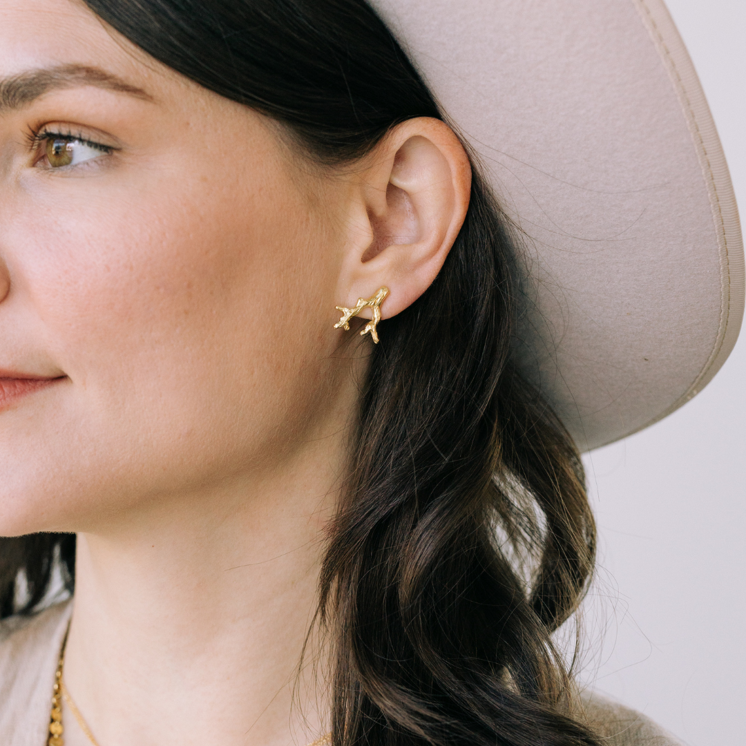 Coral Earrings