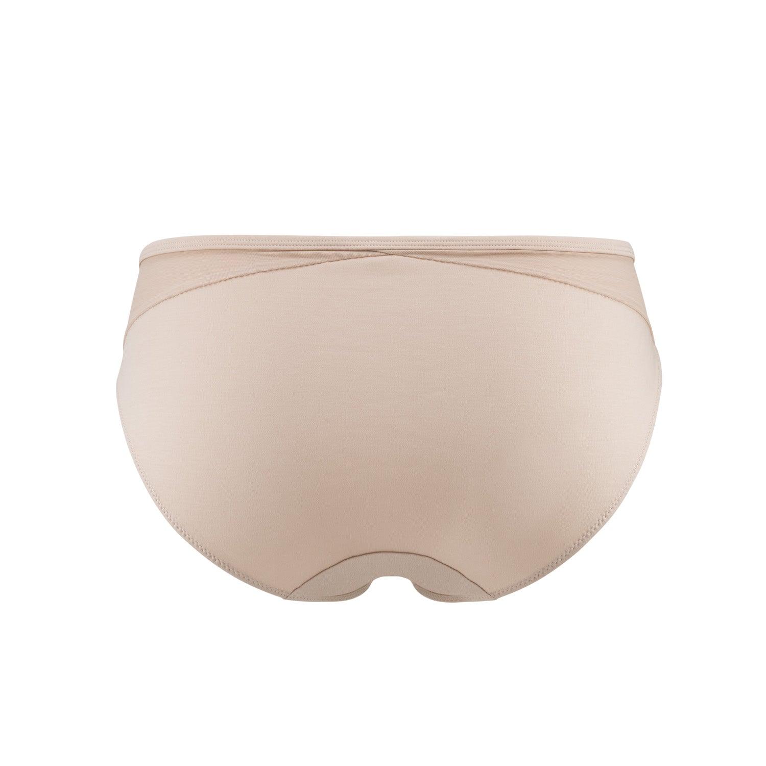 Hope - Silk & Organic Cotton Brief in Skin Tone Colours - Juliemay Lingerie