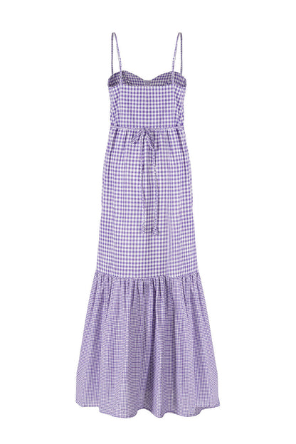 Gigi Vichy Dress Lavender