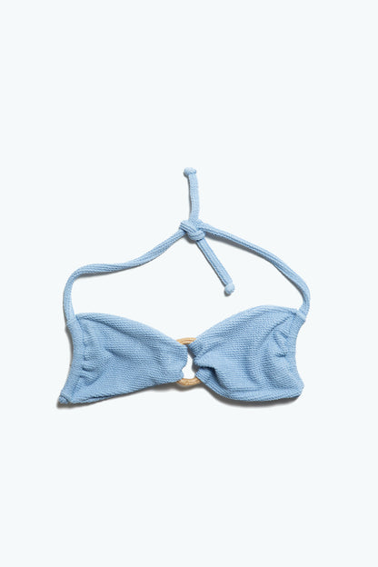 Blue Allium Terry Bandeau Top