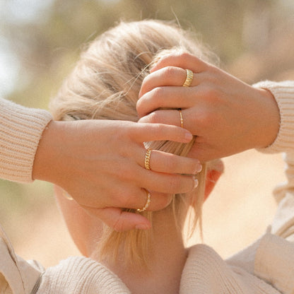 Brooklyn Gold Chain Link Ring