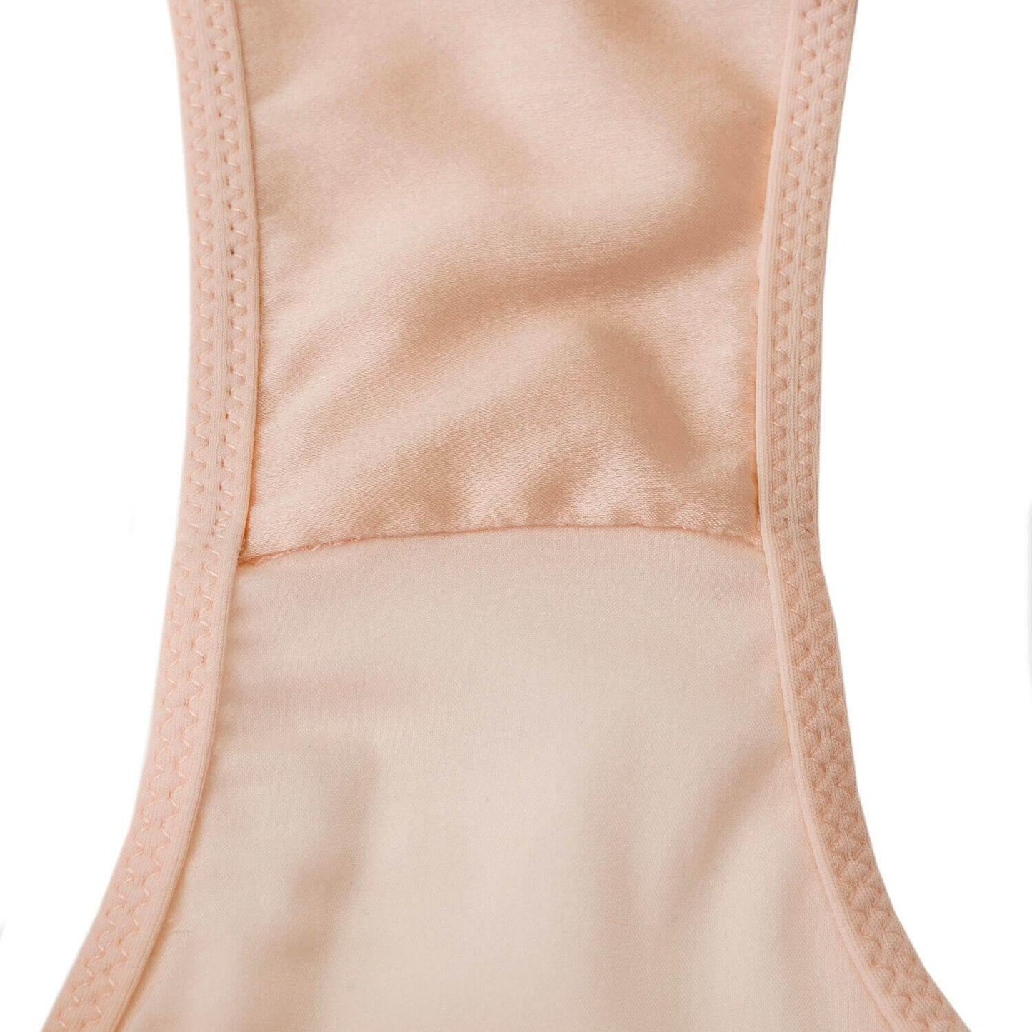 Champagne - Silk & Organic Cotton Brief - Juliemay Lingerie