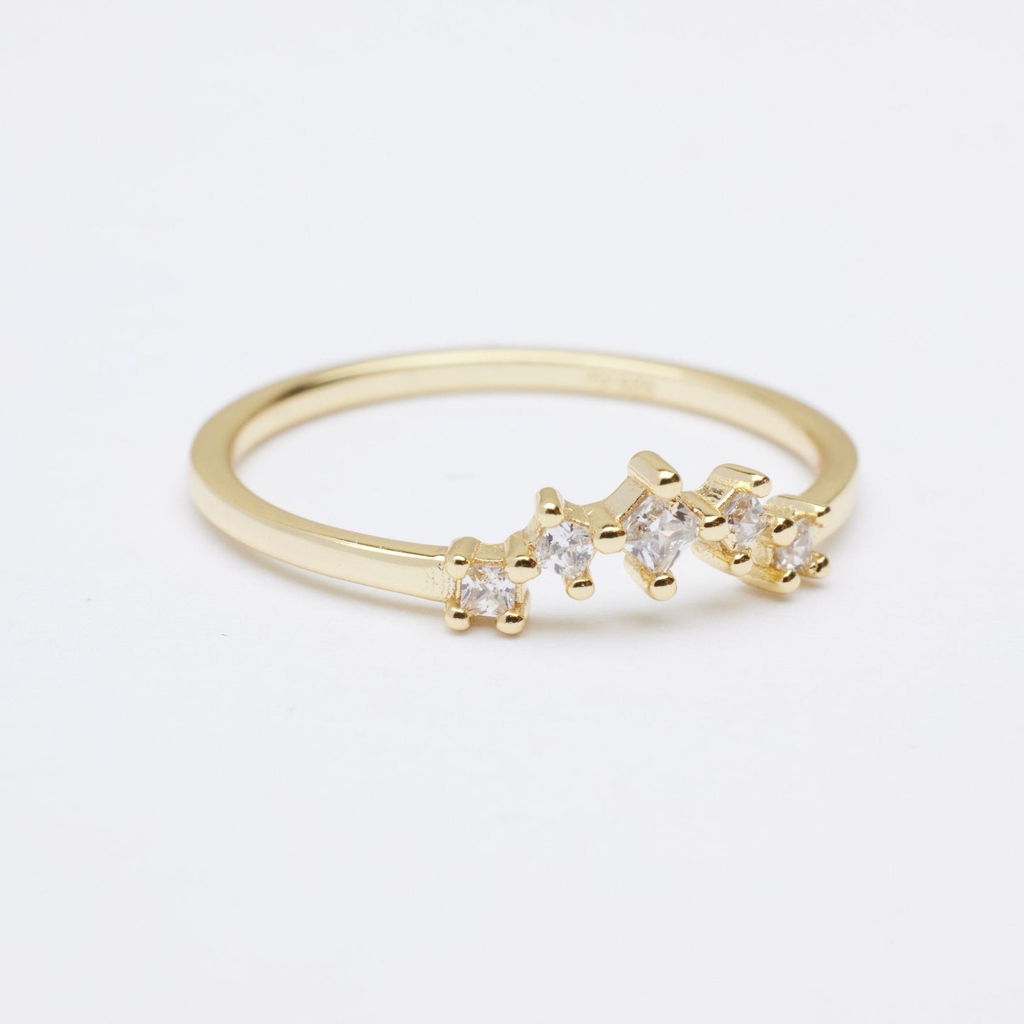 Cher Tiara Crown Gold Nested Ring