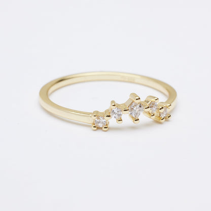 Cher Tiara Crown Gold Nested Ring