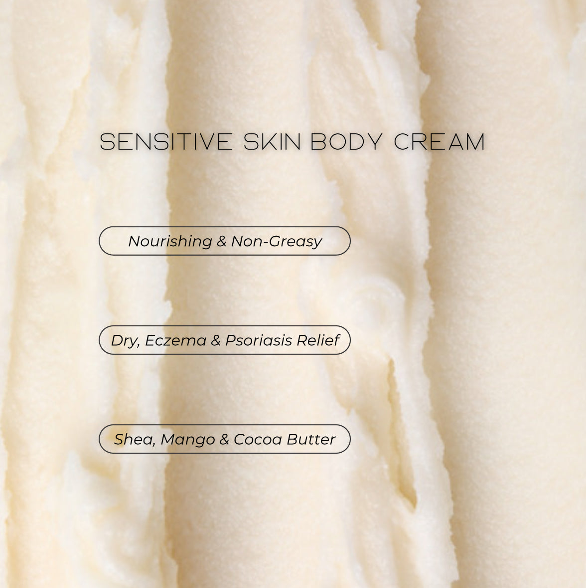 Lavender & Vanilla Body Butter | Sensitive Skin & Eczema Relief