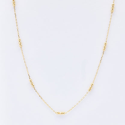 Elin Triple Gold Ball Necklace