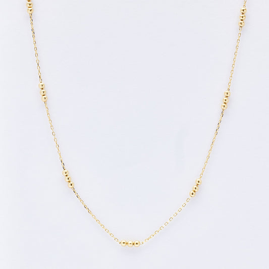 Elin Triple Gold Ball Necklace