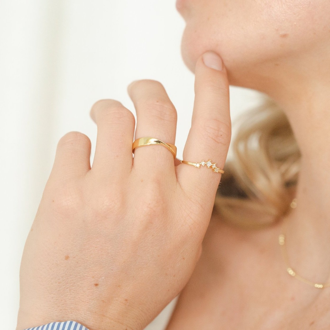 Emma Twisted Gold Ring