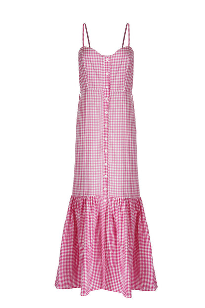 Gigi Vichy Dress Pink