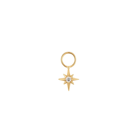 Gold Star Earring Charm