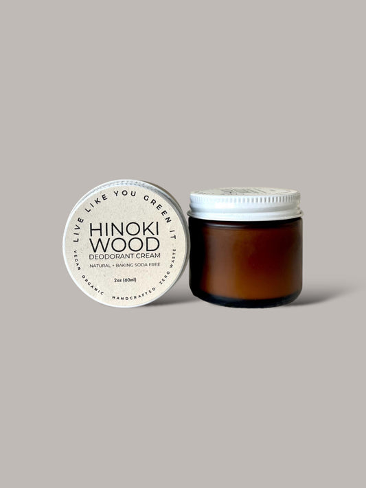 *New* Hinoki Wood Natural Deodorant for Sensitive Skin | Santal Scent
