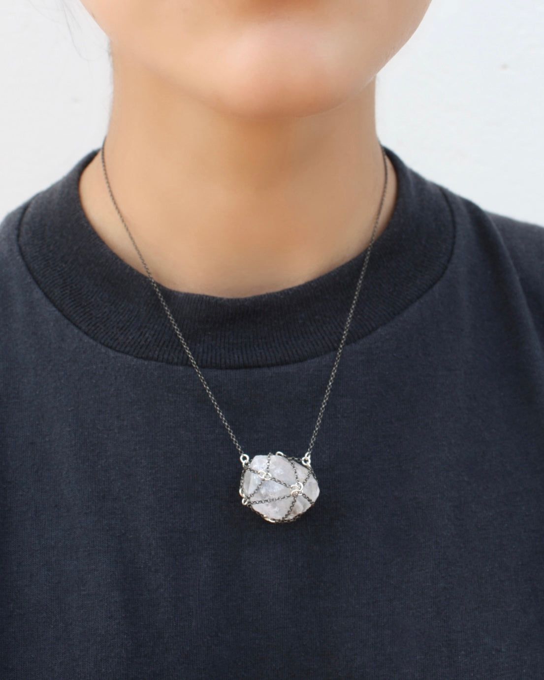 Caged Quartz Necklace