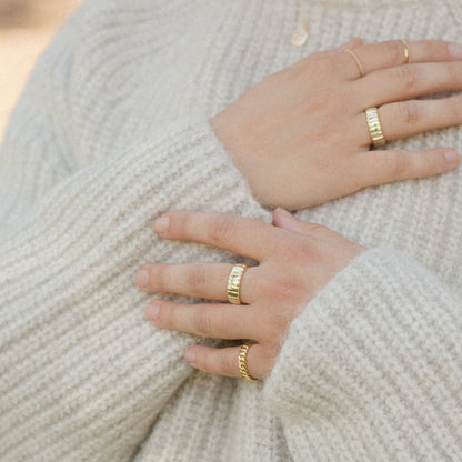 Kate Bold Band 14k Gold Vermeil Ring