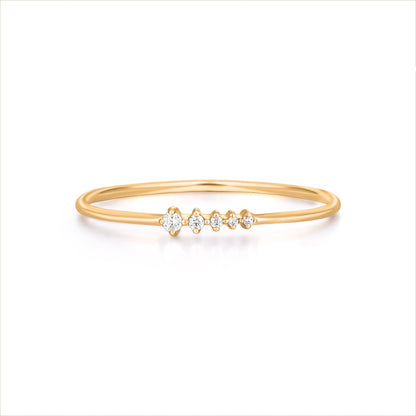 Lydia Gold CZ Ring