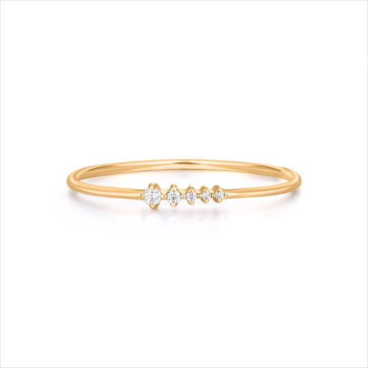 Lydia Gold CZ Ring