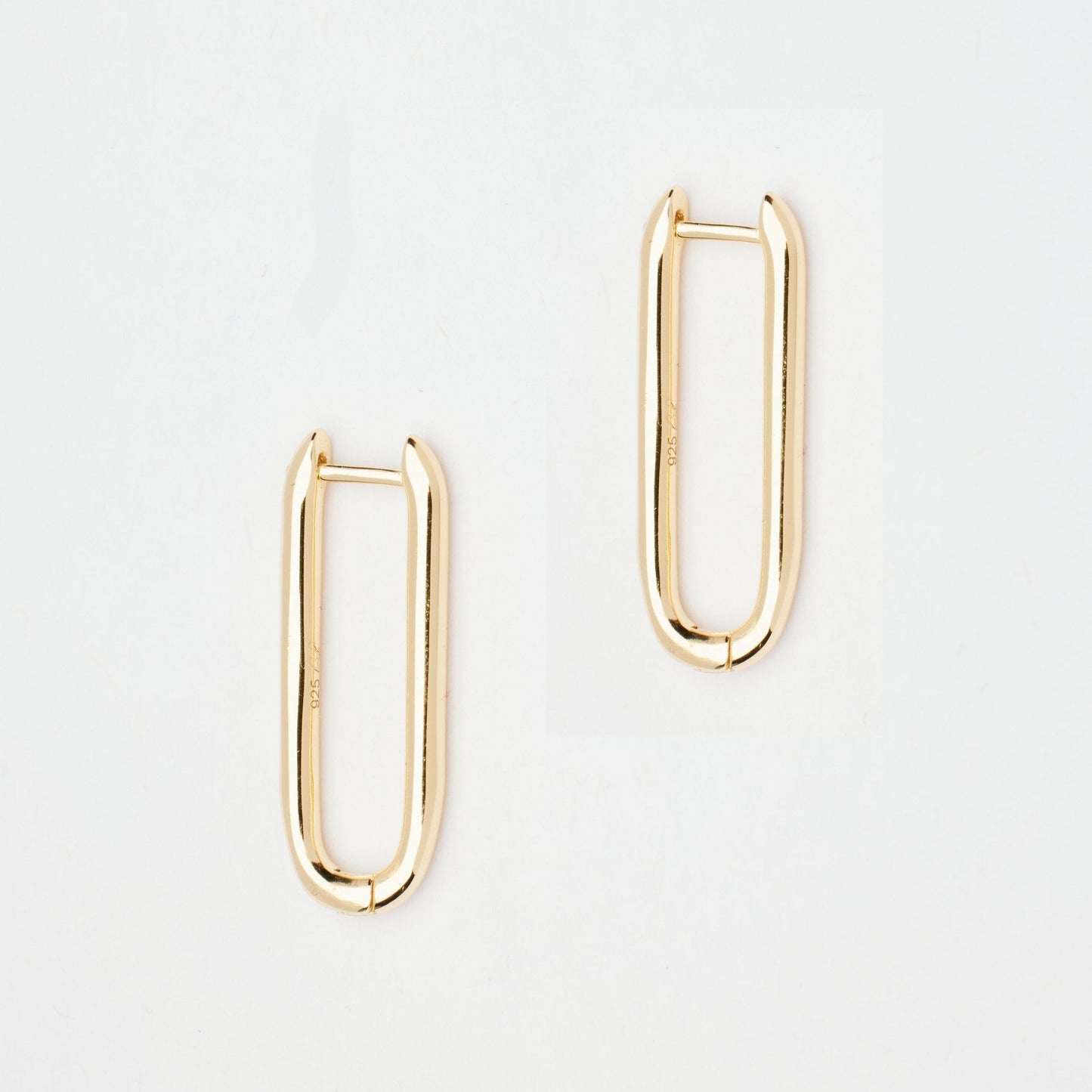 Lyla Gold Oval Hoop Earrings