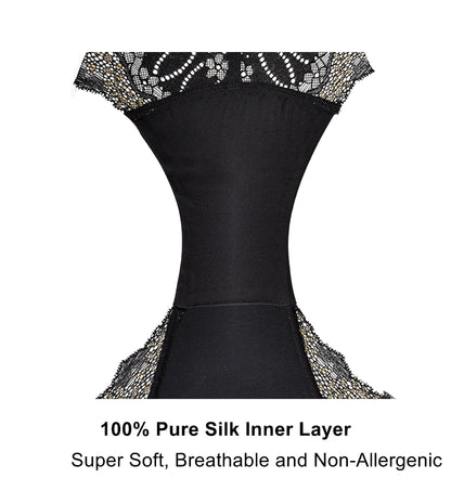 Lurex - High Waisted Silk & Organic Cotton Full Brief - Juliemay Lingerie