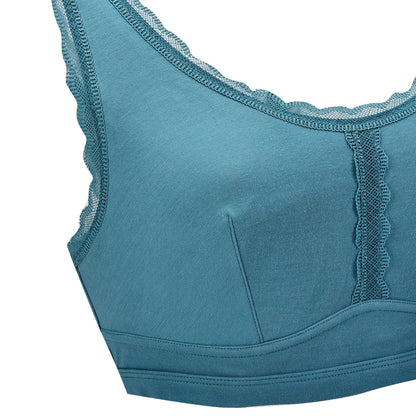 Georgia - Silk Back Support Full Coverage Wireless Organic Cotton Bra - Juliemay Lingerie