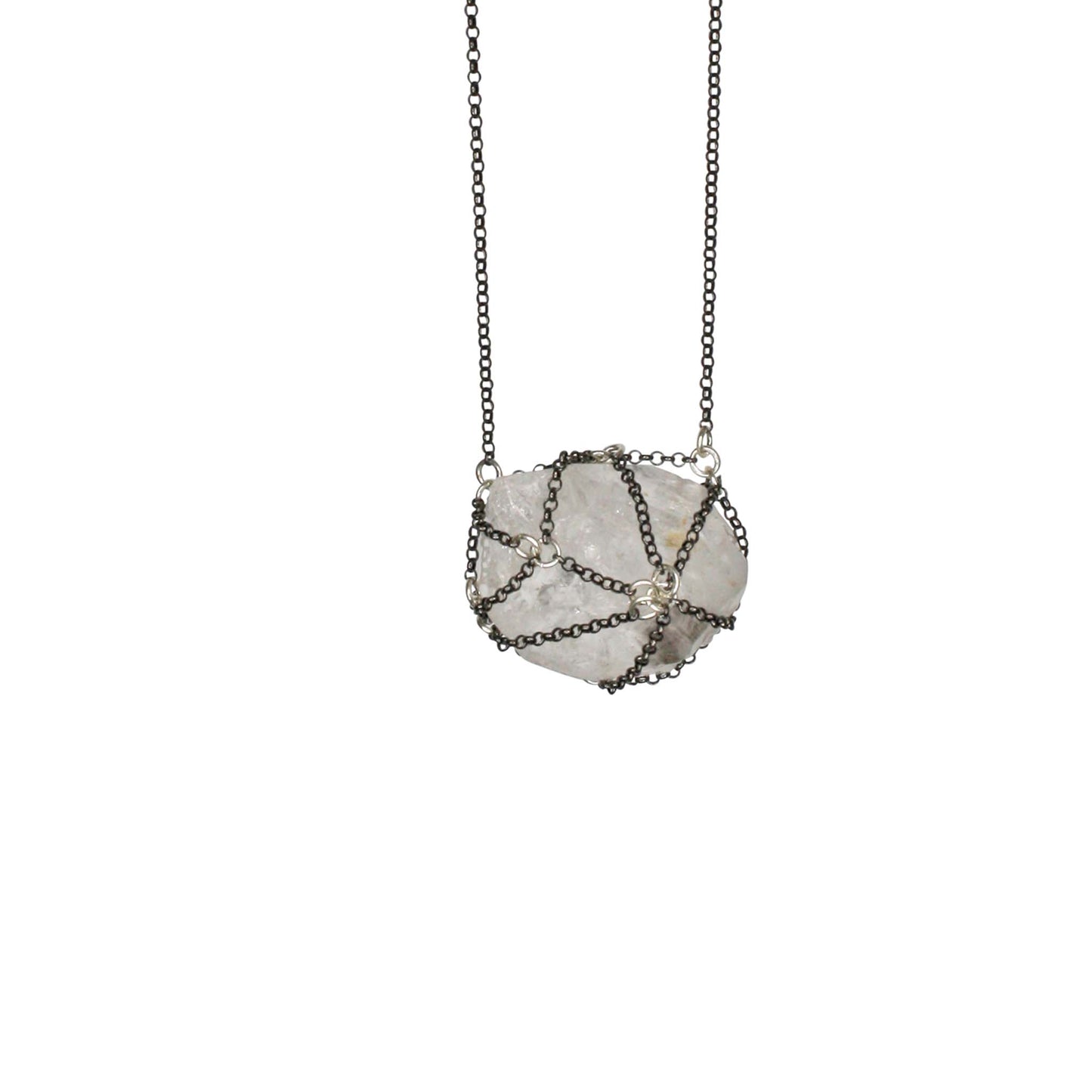 Caged Quartz Necklace